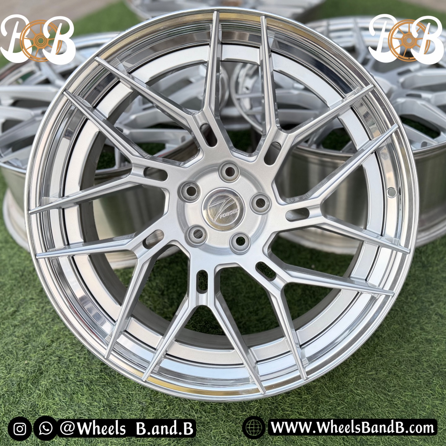 Wheels original Z PERFORMANCE 🛞Model: ZP.FORGED 5Code: #bnb794Mede in TAIWAN 🇹🇼Specs: Size: 20”Pcd: 5x112Whidth: 9J & 10JET: 29 & 47Wheel Material: AluminumTo order call and WhatsApp:+971558548077Or directWebsite: https://www.wheelsbandb.com/#CustomWheels#ForgedWheels#WheelFitment#WheelAddict